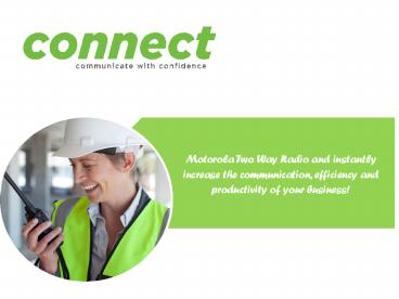 Motorola Two Way Radios