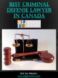 Best Criminal Defense Lawyer In Canada PowerPoint PPT Presentation