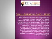 Texas Small Business Loan With Kala Group Capital
