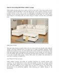 Ideas for Decorating With White Leather Lounges PowerPoint PPT Presentation