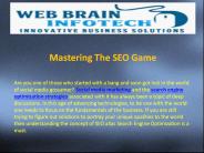 Mastering The SEO Game