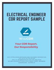 ELECTRICAL ENGINEER CDR REPORT SAMPLE | WriteCDR