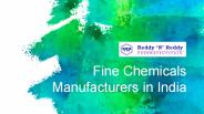 Fine Chemicals Manufacturers In India