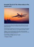 Revealed! The List Of The 10 Best Airlines In The World In 2019 PowerPoint PPT Presentation