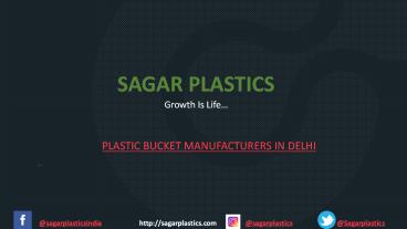 Plastic products manufacturer  in delhi | Plastic buckets supplier in Delhi India