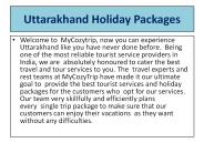 Uttarakhand Tourism