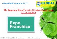 The Franchise Expo Toronto Attendees Email Leads