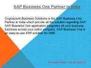 SAP Business One Partner in India