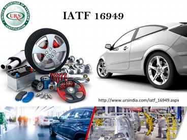 IATF 16949 Certification for Automotive