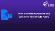 Php interview questions and answers you should know