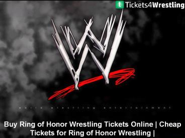 Ring of Honor Wrestling Tickets Discount Coupon
