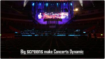 Big Screens Make Concerts Dynamic