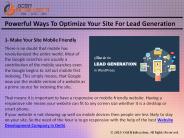 Powerful Ways To Optimize Your Site For Lead Generation