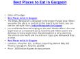 best places to eat in Gurgaon PowerPoint PPT Presentation