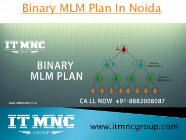 PPT – Binary MLM Plan In Noida PowerPoint presentation | free to ...