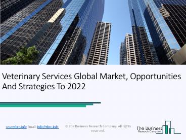 Veterinary services  Market