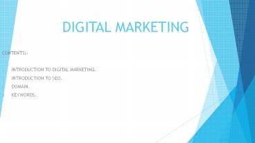 Digital marketing Concepts