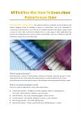 All That You May Want To Know About Polycarbonate Sheet - Tuflite Polymers PowerPoint PPT Presentation