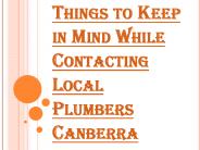 Why Choose Local Plumbers Canberra Team?