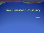 Love Horoscope Of January