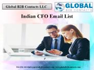 Indian CFO Email List