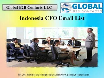 Indonesia CFO Email List