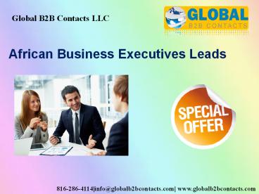 African Business Executives Leads