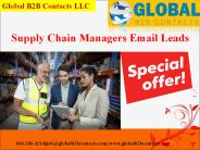 Supply Chain Managers Email Leads
