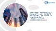 Davao Medical_Why MCI Approved Medical College In Philippines More Prominent? PowerPoint PPT Presentation