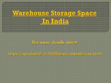 THE IMPORTANCE OF WAREHOUSING TO YOUR BUSINESS