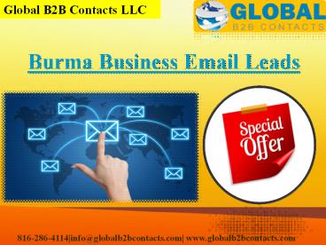 Burma Business Email Leads