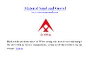 Material Sand and Gravel