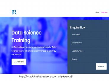 Data science course in hyderabad