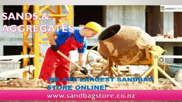 Sand bags store online in New Zealand