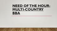 Why choose a Multi-country BBA programme?