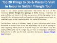 Top 20 Things to Do & Places to Visit in Jaipur in Golden Triangle Tour PowerPoint PPT Presentation