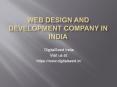 Website Design Company in India | Web design & development agency in India | DigitalSeed India PowerPoint PPT Presentation