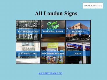 All London Signs- Sign Manufacturers in London