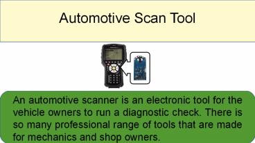 Best Automotive Diagnostic Scanner - Code Readers & Scan Tools