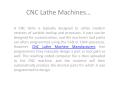 CNC Lathe Machine Manufacturers PowerPoint PPT Presentation