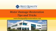 Water Damage Restoration Tips and Tricks
