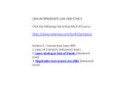 CMA INTERMEDIATE LAW AND ETHICS Syllabus