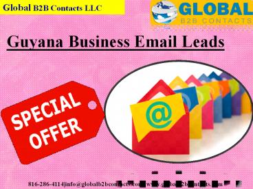 Guyana Business Email Leads
