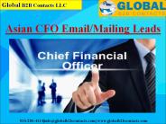 Asian CFO Mailing Leads