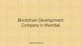 blockchain application development companies in Mumbai PowerPoint PPT Presentation