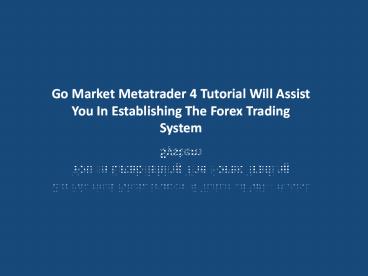 Fx Trading System mt4 charting tools.