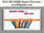 ECO 365 GUIDE Expect Success / eco365guide.com