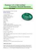 Premium Quality 1.01 ct GIA Certified Emerald Gemstone PowerPoint PPT Presentation