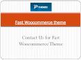Create your Website with Fast WooCommerce Theme PowerPoint PPT Presentation