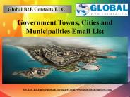 Government Towns, Cities and Municipalities Email List